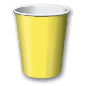  Mimosa Yellow Paper Beverage Cups