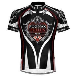  Primal Wear Mens Fighting Chickens Short Sleeve Cycling Jersey 