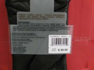 Isotoner Leather Gloves Ultra Plush Mens Sz L $50  NEW  