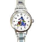   THE POOHS EEYORE WITH PRESENT CHRISTMAS CHARM WATCH & EARRING SET