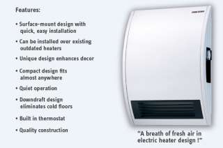 CK 15E Wall mounted Electric fan heater 120 Volt  