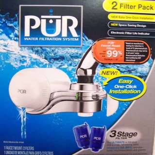 Pur 3 Stage Faucet Water Filter White FM9700 B NIB*  