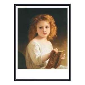   Story Book   Artist Adolphe William Bouguereau  Poster Size 22 X 18