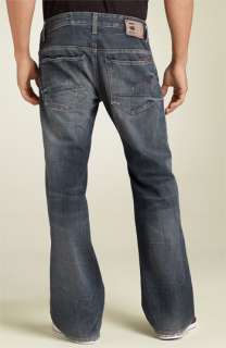 Star Raw 3301 Relaxed Bootcut Jeans (Crash Wash)  