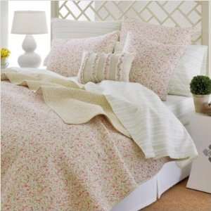   Laura Ashley Sophie Pink Quilt Collection Size: King: Home & Kitchen