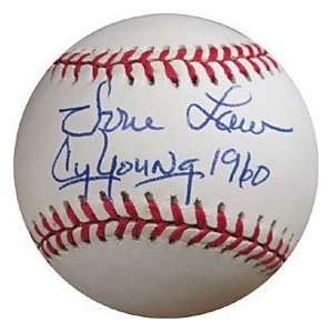  Vern Law Cy Young 1960 Autographed / Signed Baseball 