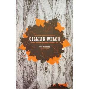  Gillian Welsch Fillmore Original Concert Poster F718