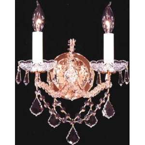  Baroness Crystal Two Light Wall Sconce by James R. Moder 