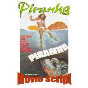 Joe Dante PIRANHA (1978) Movie Script   Rare Find