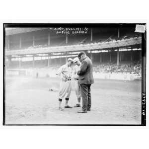 Photo (L) Managers John McGraw, New York NL, and Miller Huggins, St 
