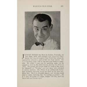  1925 Johnny Hines Pauline Frederick Silent Film Actor 