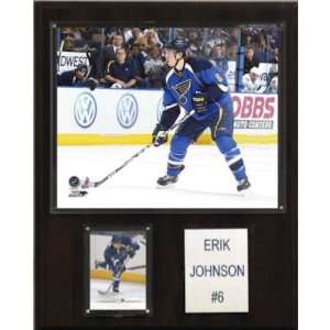  NHL Erik Johnson St. Louis Blues Player Plaque