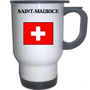  Switzerland   SAINT MAURICE White Stainless Steel Mug 
