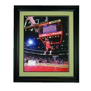 Michael Jordan Dunk Contest Framed 16x 20 Photo