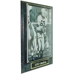 NFL Browns Otto Graham # 14. Autographed Plaque Sports 