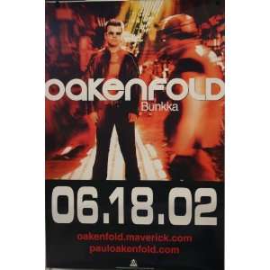 Paul Oakenfold   Bunkka   Poster 25x37