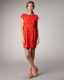 Pleated Lace Dress  