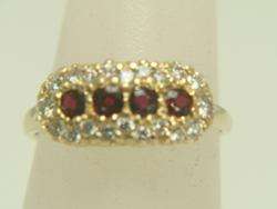Vintage 14K Yellow Gold .48cts Ruby & .43ct Diamond Ring  