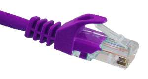 CAT5E 350MHz Patch Cord Ethernet Cable 2FT   Purple  