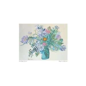  Bouquet a la Fleur Jaune by Raoul Dufy. Size 8.50 X 11.25 
