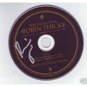  ROBIN THICKE signed *THE EVOLUTION OF ROBIN* cd W/COA 