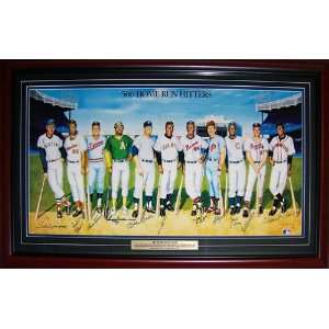   Home Run Club Autographed Framed Ron Lewis Litho