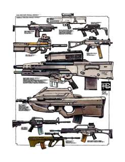 FIREARMS GUNS ~ ILLUSTRATED GUIDE TO SMALL ARMS WEAPONS  
