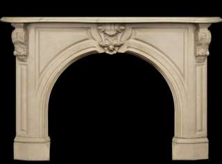 ANTIQUE VICTORIAN MARBLE FIREPLACE MANTEL, ca 1860  