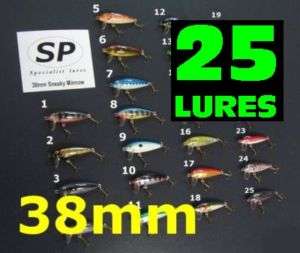 25x38mm BREAM BASS TROUT LURE for Spin fishing rod,reel  