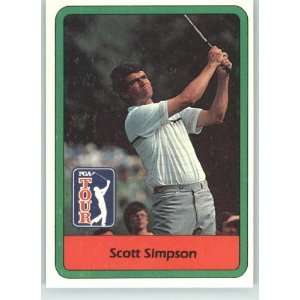  1982 Donruss Golf #34 Scott Simpson   PGA Tour (Golf Cards 