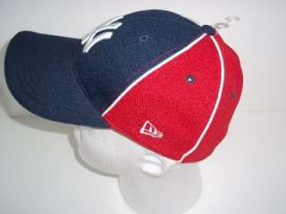MLB N Y YANKEES NAVY BLUE RED FITTED HAT CAP GAME PLAY  
