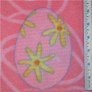 HALF YARD Debbie Mumm EASTER EGG Pink Swirls 60 Holiday Fleece Fabric 