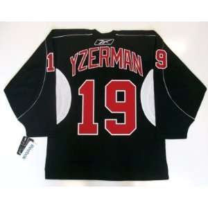 Steve Yzerman Detroit Red Wings Black Rbk Jersey