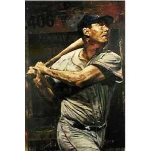  Stephen Holland   Ted Williams Canvas Giclee