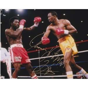  Thomas Hitman Hearns Autographed/Hand Signed Boxing 