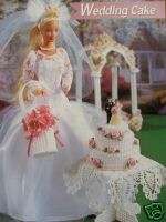 Plastic Canvas Fashion Doll Pattern WEDDING CAKE  
