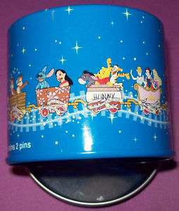 Disney Land & Walt Disney World Collectors Pin Tin Box  