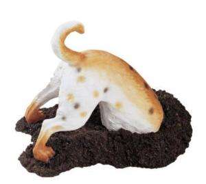 Terrier Bone Digging Dog Garden Sculpture Statue  