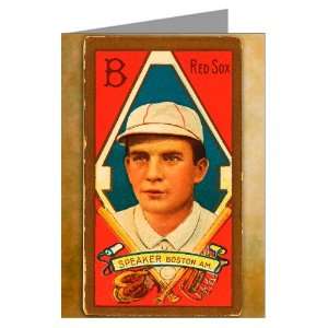  6 Greeting Cards of Tris Speaker Boston Red Sox Baseball 