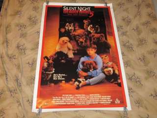   Original 1991 1 Sheet SILENT NIGHT DEADLY NIGHT 5 Horror Movie Poster