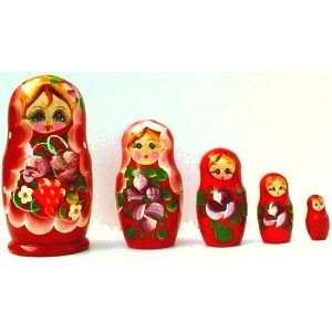  Nesting Dolls   Red Jolly Dolls 