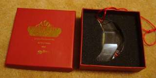 OLEG CASSINI CRYSTAL Christmas Ornament CASINO GIFT BOX X mas EMPIRE 
