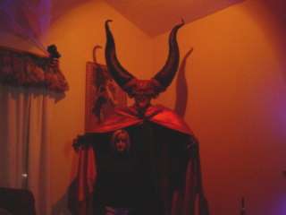 Big Horns Halloween Horror Latex Mask Prop, NEW  