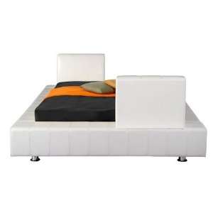  Urbansphere Pacific Upholstered Bed in White   Queen: Home 