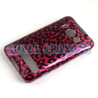 Pink Leopard Skin Hard Case Cover For Sprint HTC EVO 4G  