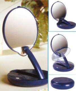 Conair Great 15X Lighted Adjustable Table Top Travel Mirror raises to 