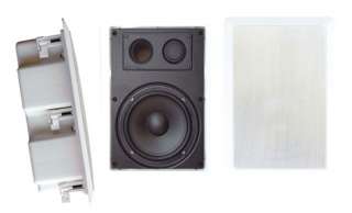   Rectangular In Wall Enclosed Speaker System Pair with 8 inch Woofer
