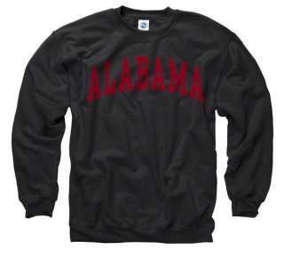 Alabama Crimson Tide Black Arch Crewneck Sweatshirt  