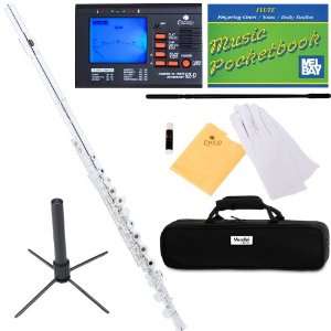   Plated C Flute with Case, Tuner, Stand, and More: Musical Instruments
