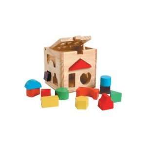  Schylling Wood Shape Sorting Box: Toys & Games